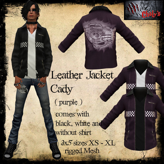 :: Chaly's::Leather Jacket Cady yellow