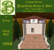 Multi-Texture Store - Stall - 7 Prims