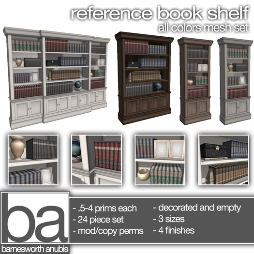 [ba] reference book shelf set - fatpack