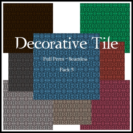 Eternal Creativity ~ Decorative Tile pack 1