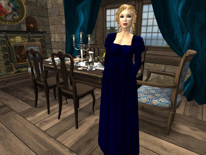 Tiamat Sapphire Regency Gown