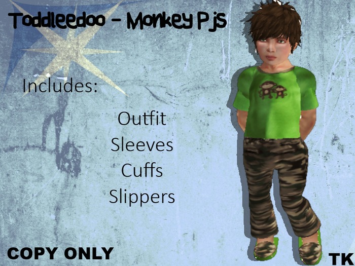 Toddleedoo - Monkey Pjs