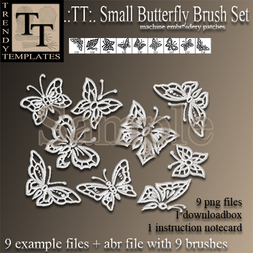 .:TT:. Small Butterfly Brush Set