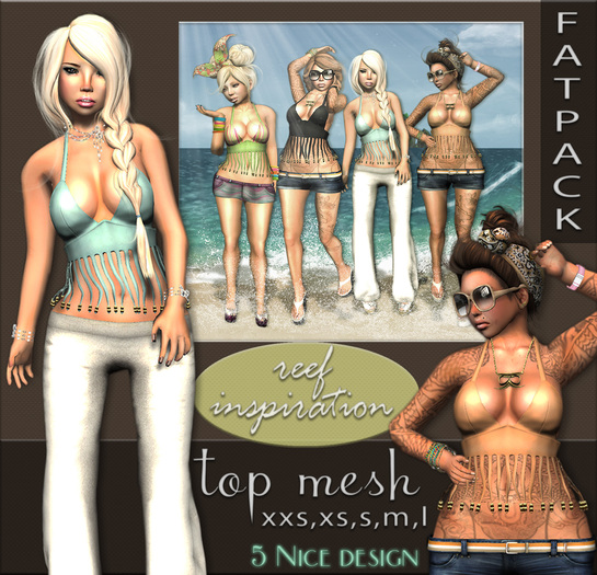 NS:: Reef Inspiration Top mesh (FATPACK)