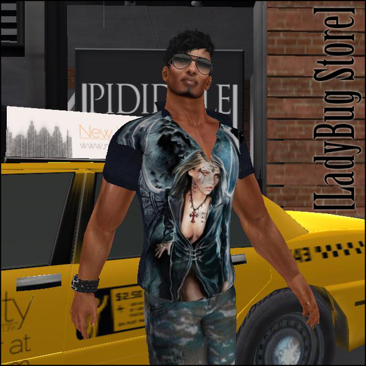 [LadyBug Store] T-shirt Blue Angel