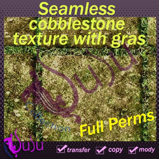 susu-seamless cobblestones with gras