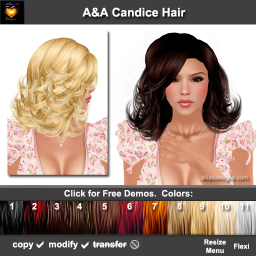 A&A Candice Hair FREE DEMOs Pack
