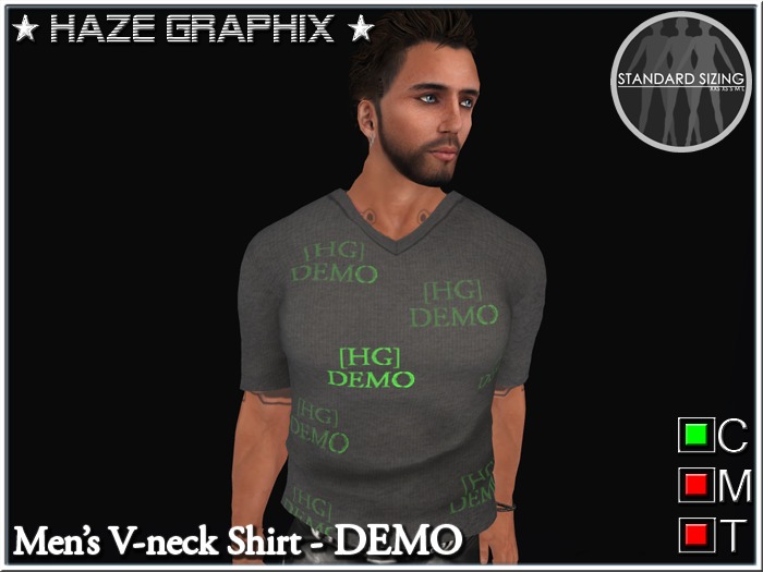 [HG] Men's V-Neck - DEMO