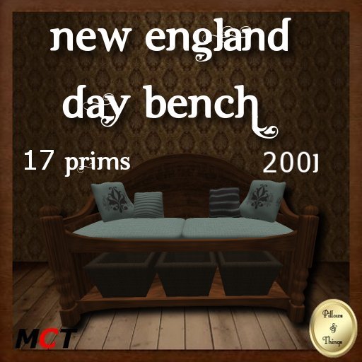 P&T- New England Day Bench-Blue