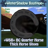 +WSB+ BC Quarter Horse Thick Horse Shoe (BOXED)