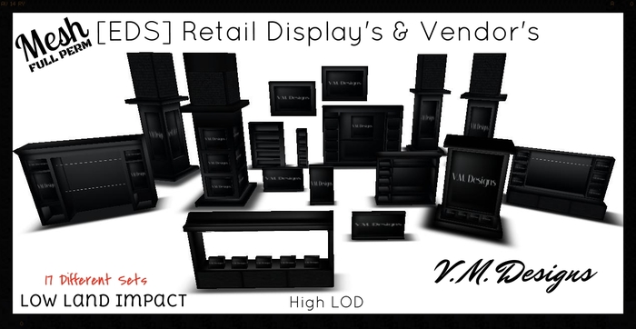 V.M. Designs Mesh [EDS] Retail Display Set & Vendor's [CLEARANCE] 
