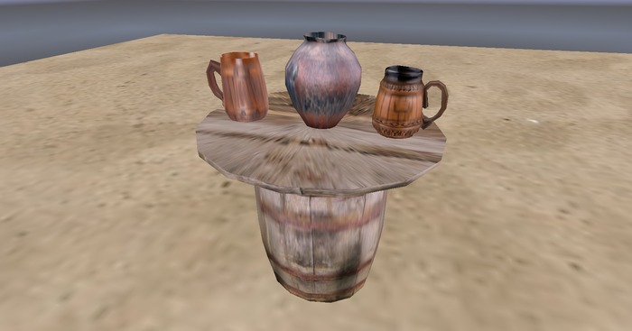 two Jar in tavern table