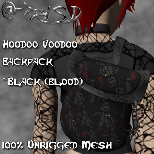 @->~ISD Hoodoo Voodoo Backpack ~ Black (Clean) [Wear]