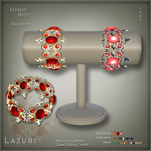 [< Lazuri >] Shahy Bracelet - Red - SALE