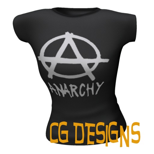Second Life Marketplace - Women's Anarchy T Shirt ++MESH++