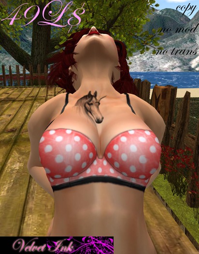 Unicorn chest tattoo