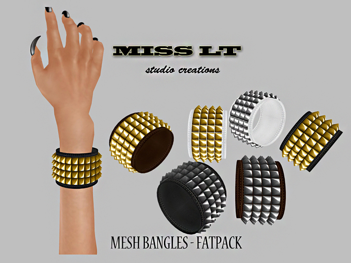 Miss LT - Street mesh bangles fatpack