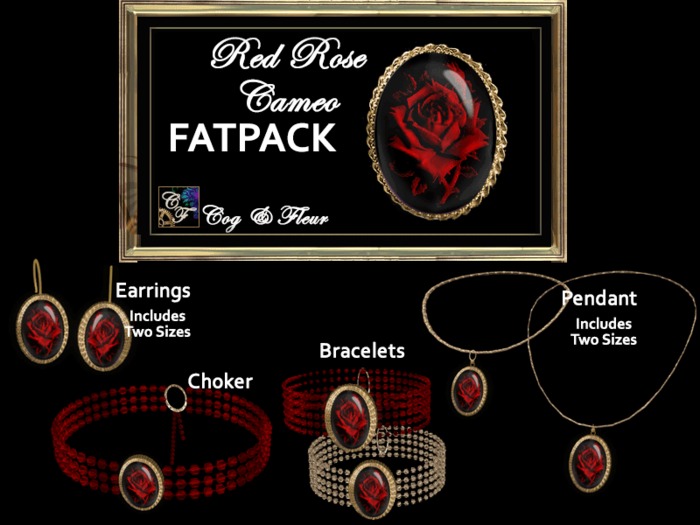 C&F Red Rose Cameo Bundle