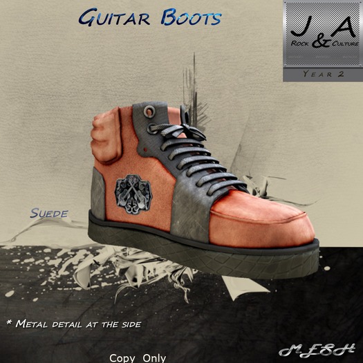 Guitar Boots Suede