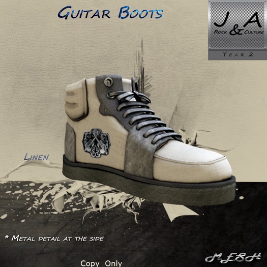 Guitar Boots Linen