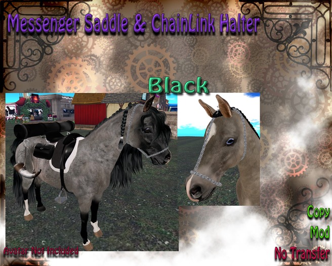 *SC* Messenger Saddle (Quarter Horse) - Black