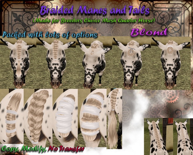 *SC* Braided Manes & Tails (Quarter Horse) - Blond