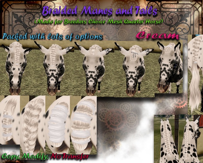 *SC* Braided Manes & Tails (Quarter Horse) - Cream