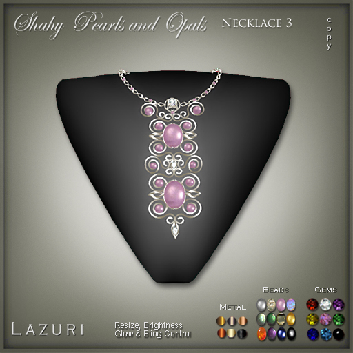 [~ Lazuri ~]  Shahy Pearls and Opals Necklace 3 - SALE
