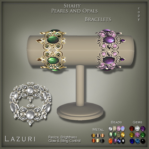 [< Lazuri >] Shahy Pearls and Opals Bracelets - SALE
