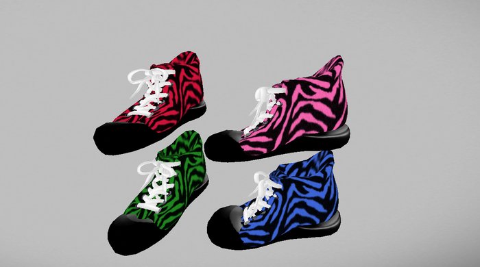 Sneaker WITH Zebra print Color changer