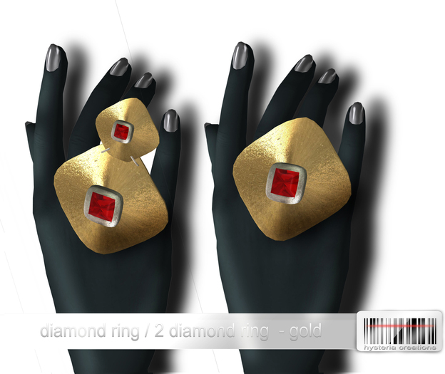 *HC* Diamond ring -gold
