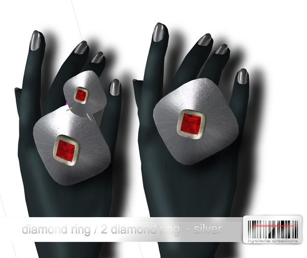 *HC* Diamond ring - silver