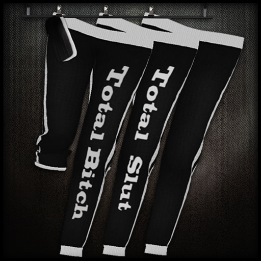 [Bewps] Jogging Pants - Black/White with Half Tank Tops