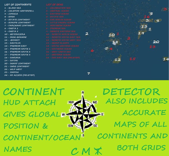 Continent Detector