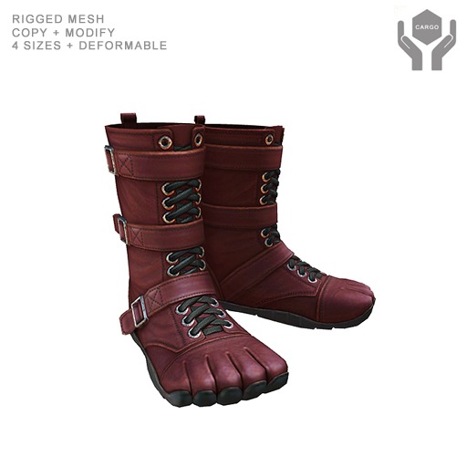 Moto Boots -- Black [mesh]