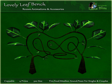 Lovely Leaf Bench - Includes Animations & Accessories