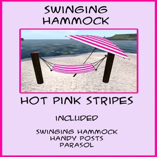 Pawsome Dinkies Swinging Hammock -  PINK