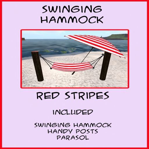 Pawsome Dinkies Swinging Hammock -  RED