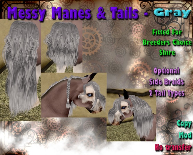 *SC* Messy Manes & Tails (Shire) - Gray