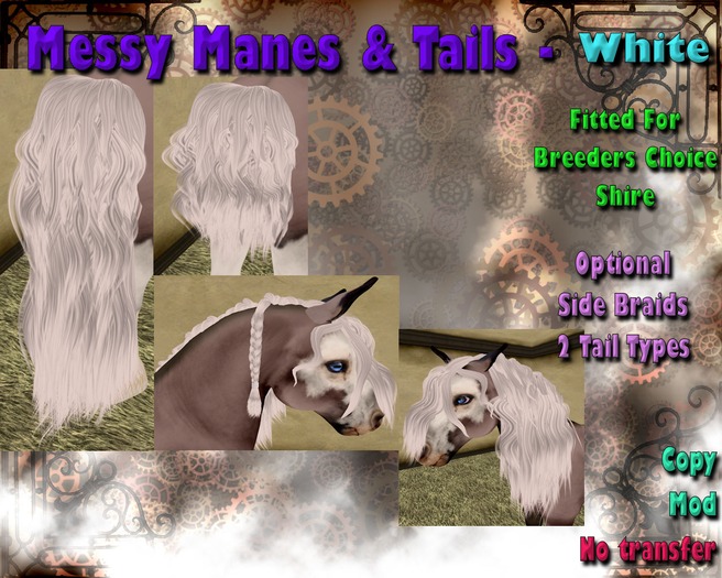 *SC* Messy Manes & Tails (Shire) - White