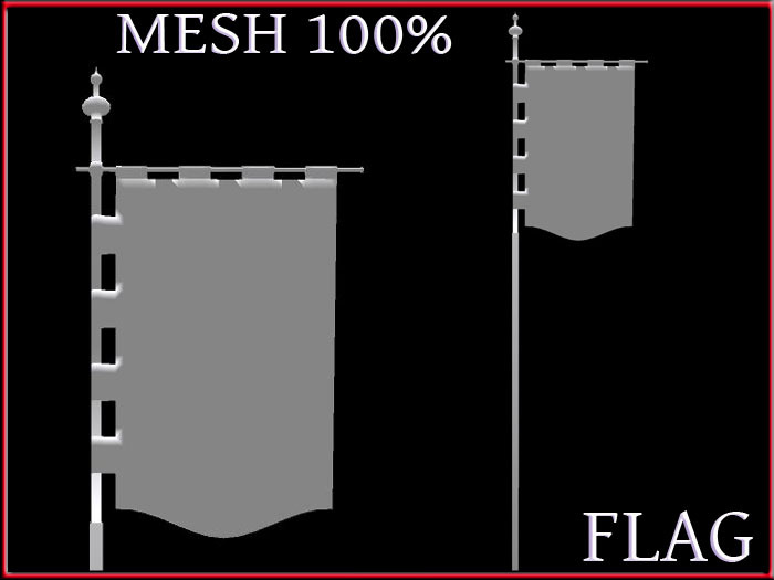 Second Life Marketplace - T-3D Creations [ FLAG No.5 ] MESH - Full Perm