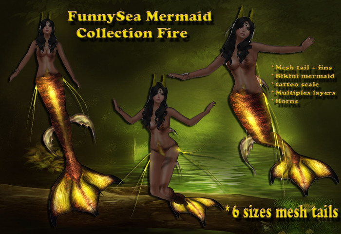 FunnySea Mermaid Collection Fire