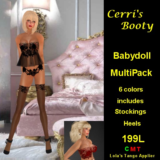 Cerri's Babydoll Lingerie set