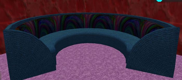 {SC} Blue Beach Couch