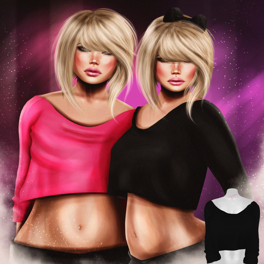 Mesh Casual Top in black