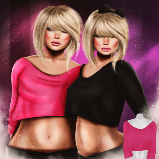 Mesh Casual Top in hotpink