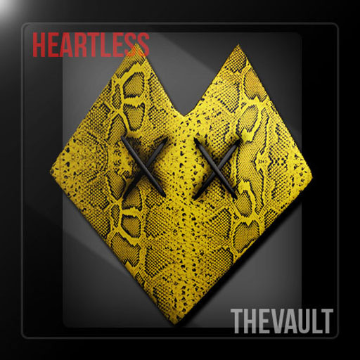 ! TheVault SnakeSkin Heartless Pin Yellow
