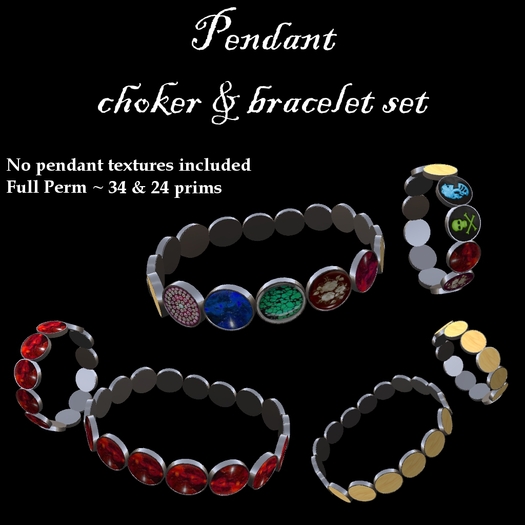 Eternal Creativity ~ Pendant Choker and Bracelet set