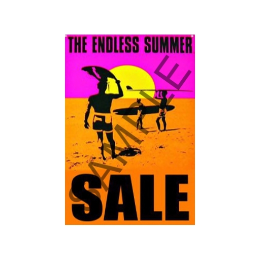 SUMMER ENDLESS SALE SIGN great ad, draws customers!