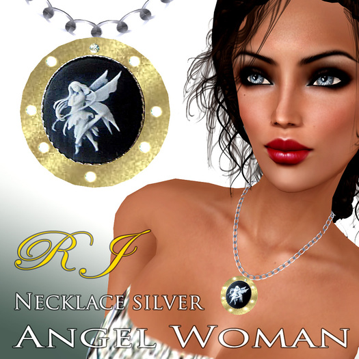 Necklace Silver Angel Woman 